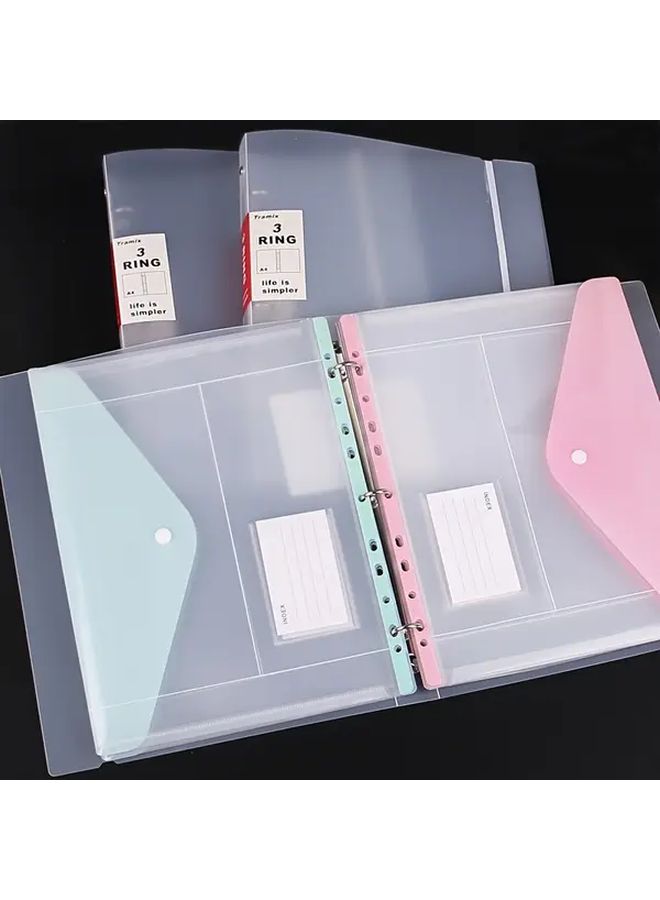 1 Folder With 11 Holes Expandable Binder Plus 6 File Bags Random Colors Suitable For School Office Home Business Use - Image 4