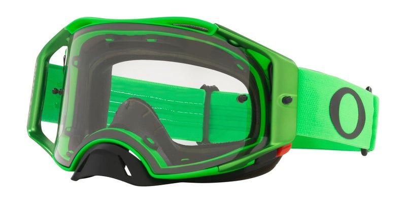 Oakley Airbrake MX Goggles, Moto Green w Clear - Image 3