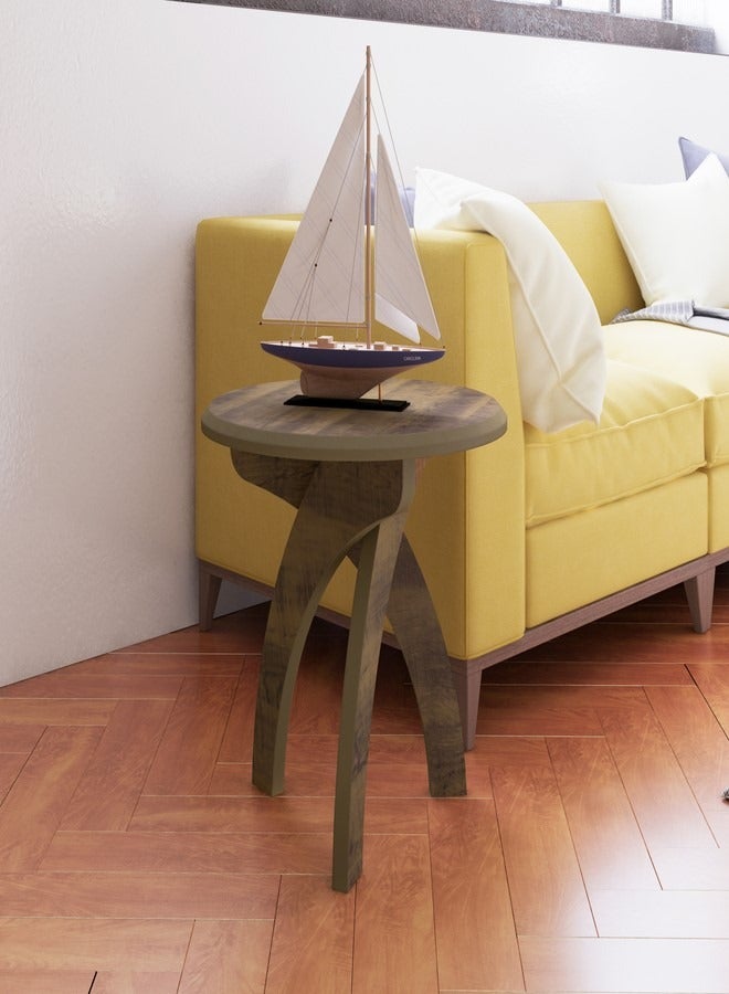 Pilati End Table Pine Color 51.5x50x50  - Image 1