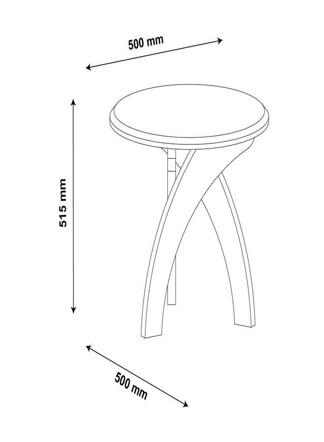 Pilati End Table Pine Color 51.5x50x50  - Image 3