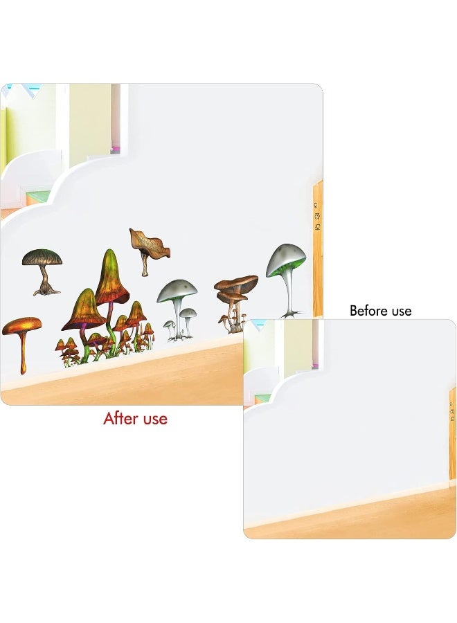 LIYAOLI Mushroom Wall Stickers for Girls Bedroom Decor Nursery Wall Decals - Image 5