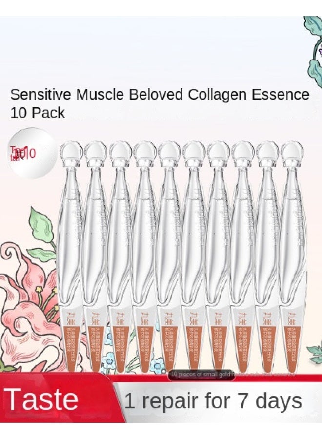 second-generation Collagen Golden Essence 10x Vials Facial Serum For Wrinkle Reduction, Firming, And Anti-aging - Image 2
