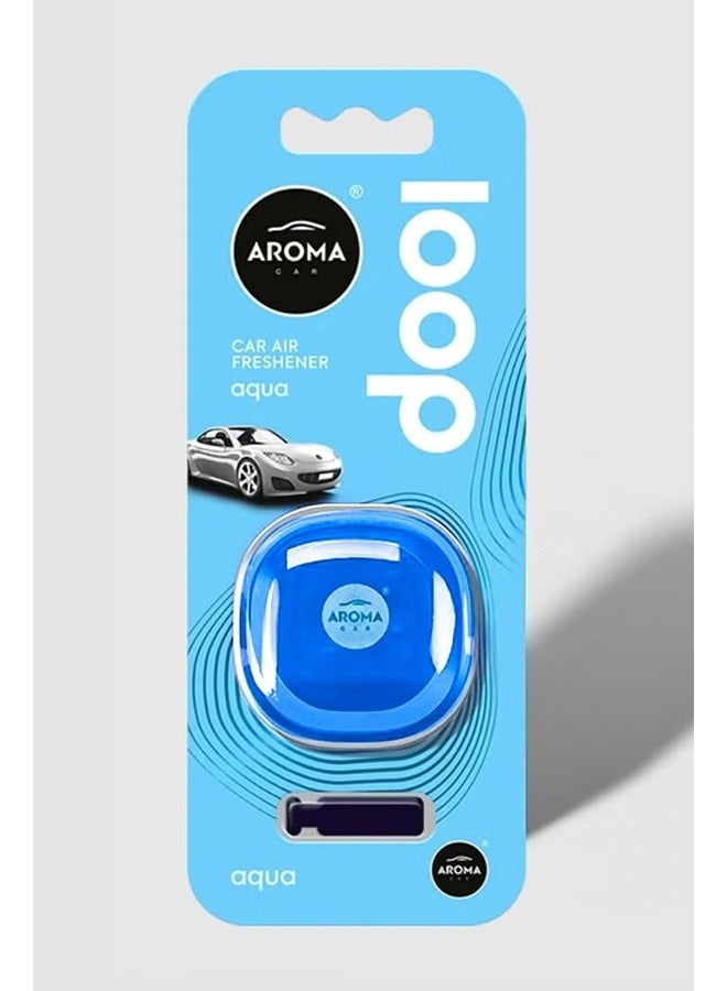 Aroma Car Air Freshener Loop Gel Aqua