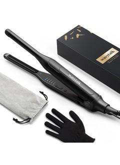 wavytalk Wavytalk Pencil Flat Iron, 3/10" Small Iron for Short Hair, Pixie Cut and Bangs, Tiny Beard Straightener with Dual Voltage & Adjustable Temp, Mini Hair Edges Heating Up in 15s  - Image 1