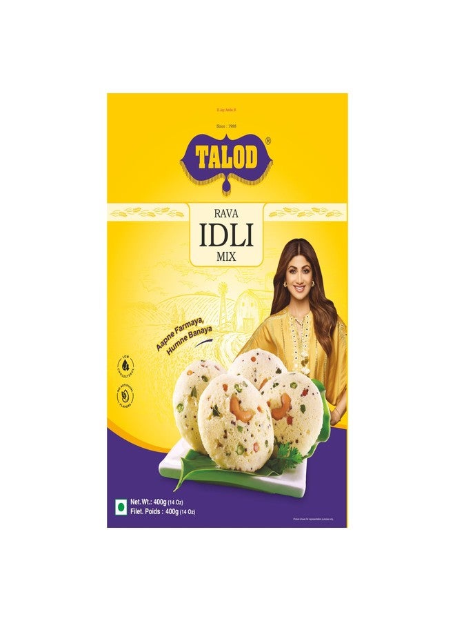 Talod Rava Idli Flour Mix | Instant Suji Idli Premix | Soft & Fluffy Ready to Cook Batter | Healthy Breakfast | Traditional South Indian Taste | No Soaking or Fermenting | Any time Snacks - 400g (Pack of 2) - Image 2