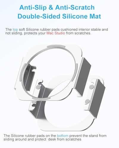 SNANSHI Mac Studio Stand - Aluminum Desktop Stand Designed Only for Mac Studio,Improved Airflow Effectively Dissipate Heat, Desk Organization - Image 4