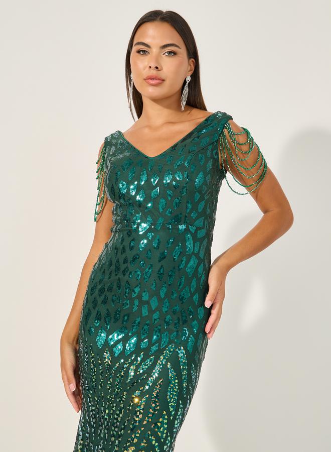 Styli Sequin Embellished Dress  - Image 3