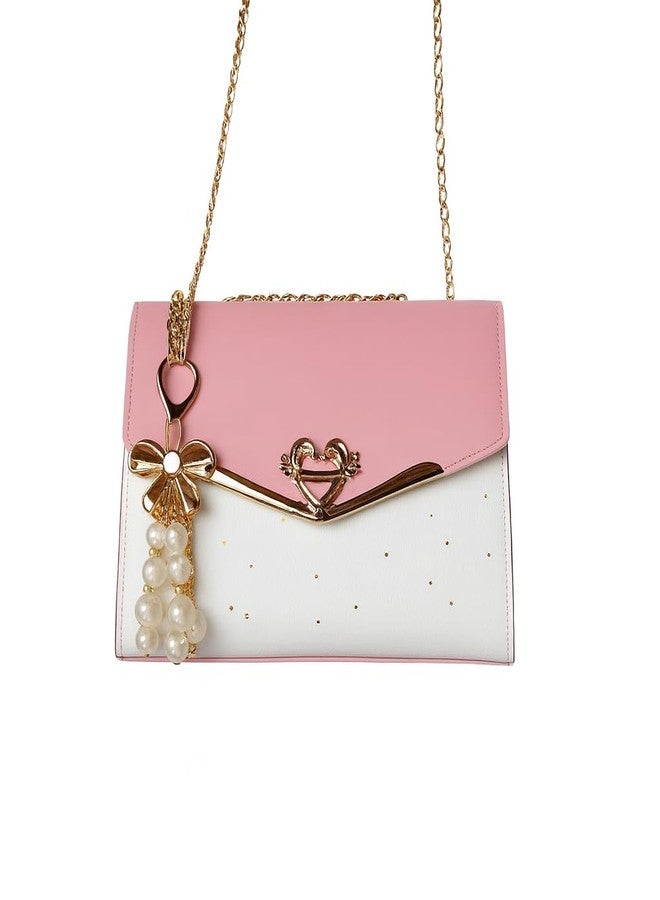 junelux 2025 Wholesale Fashion Handbags 2025 |Trendy Design Hand Bags Designer Women's Purses and Handbags With Pearl Pendent (pink)