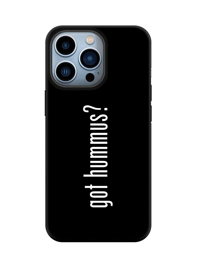 Stylizedd Tough Pro Case for iPhone 15 Pro Dual Layer Hybrid PC TPU Customized Mobile Cover Matte Finish Phone Case - Got Hummus? - Image 1