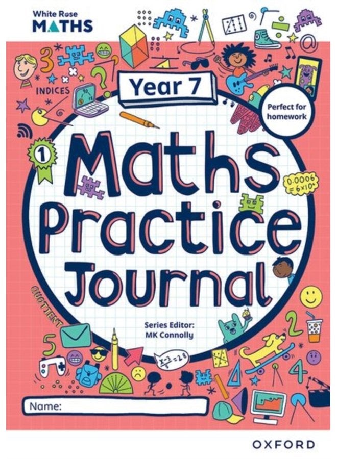 White Rose Maths Practice Journals Year 7 Workbook Single Copy - Paperback