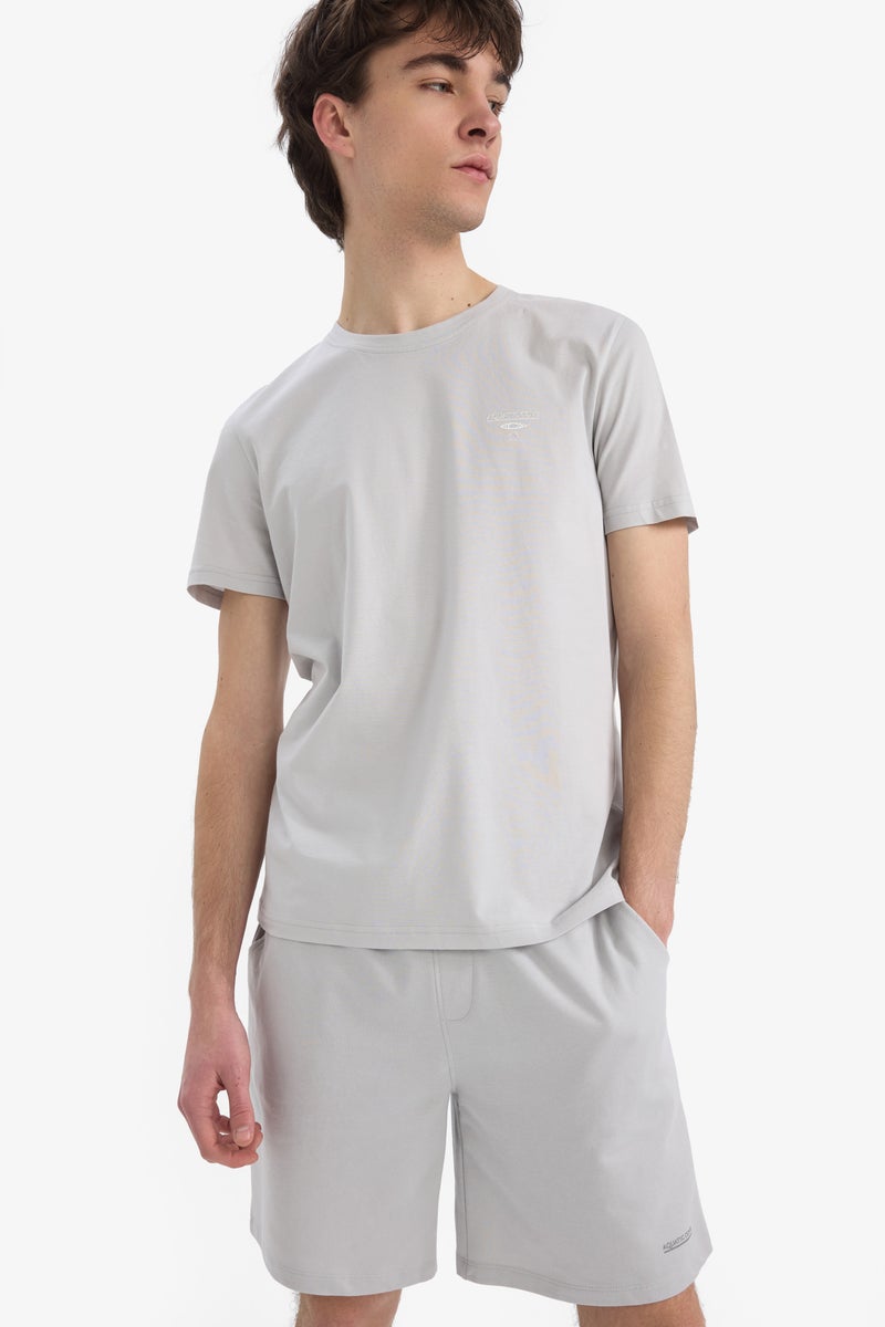 DeFacto Man Slim Fit Crew Neck Printed T Shirt - Image 1