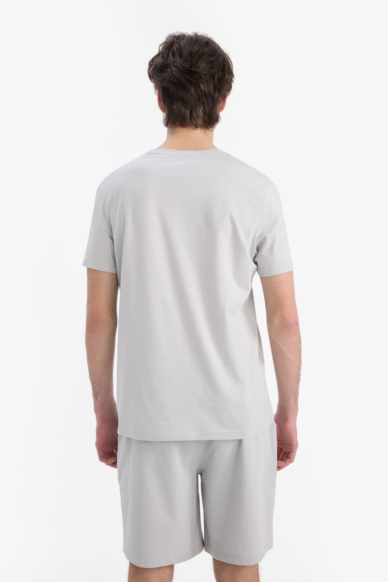 DeFacto Man Slim Fit Crew Neck Printed T Shirt - Image 5