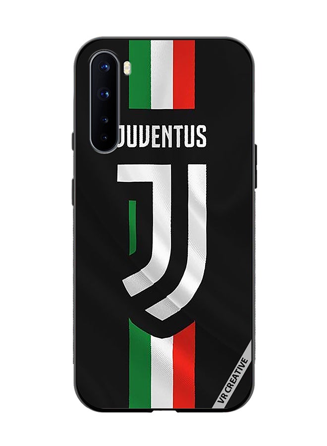 VR CREATIVE Protective Case Cover For OnePlus Nord Juventus Logo Design Multicolour - Image 1