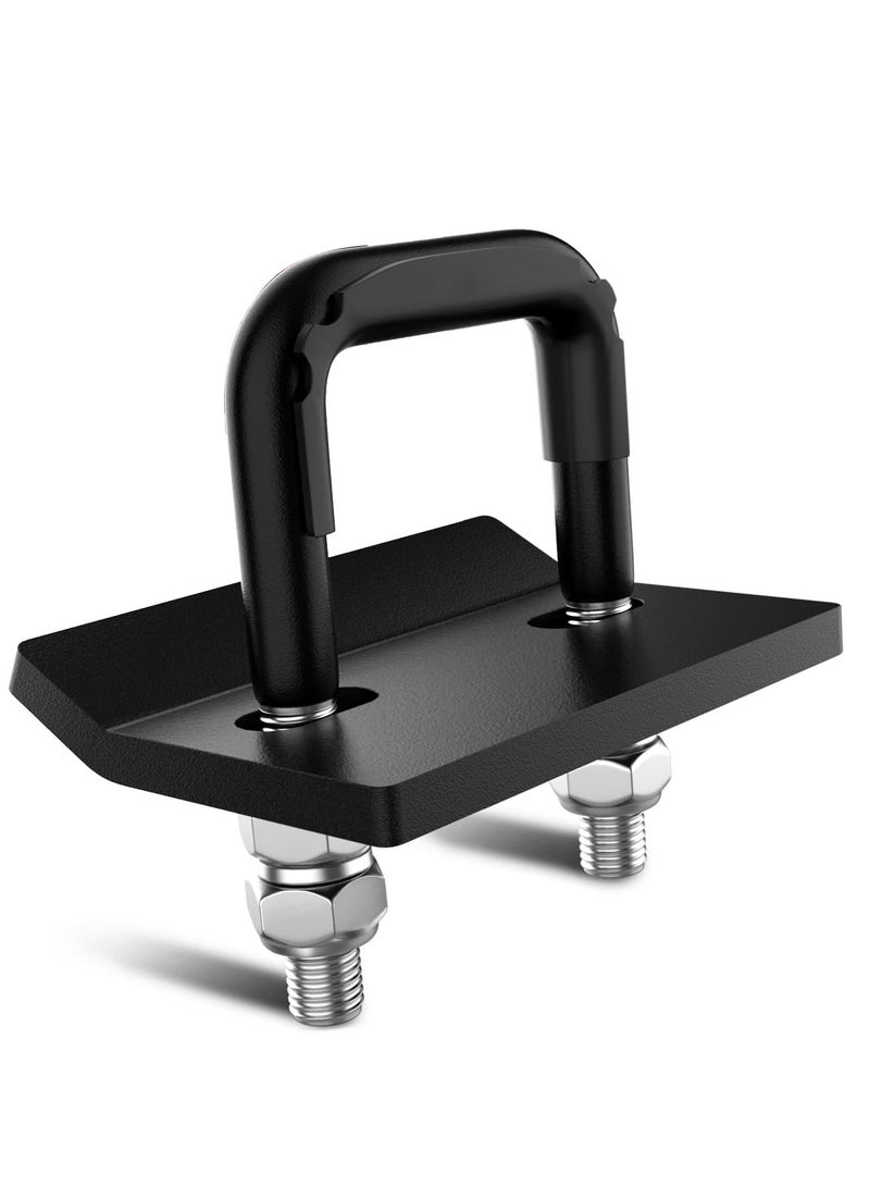 SYOSI Hitch Tightener Anti-Rattle Clamp, Heavy Duty Hitch Stabilizer for 1.25" and 2" Trailer Hitches, Rubber Isolator, Anti-Rust Double Coating, Frosted Black - Image 1