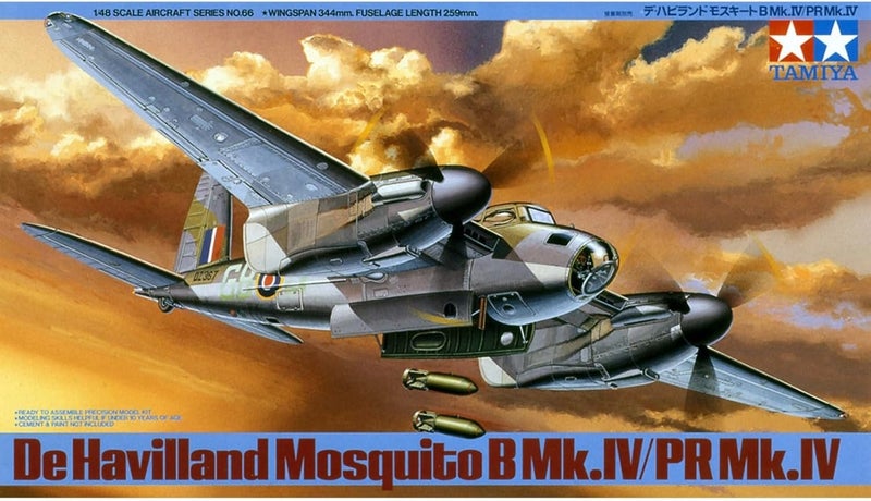 Tamiya Models De Havilland Mosquito B Mk 1/48 Scale Aircraft Model Kit - Image 2