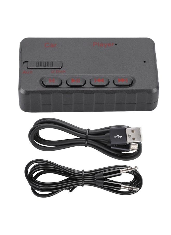 Thoraya EC8 Car V5.0 Mini BT Receiver U Disk AUX Audio Player(8GB)  - Image 1