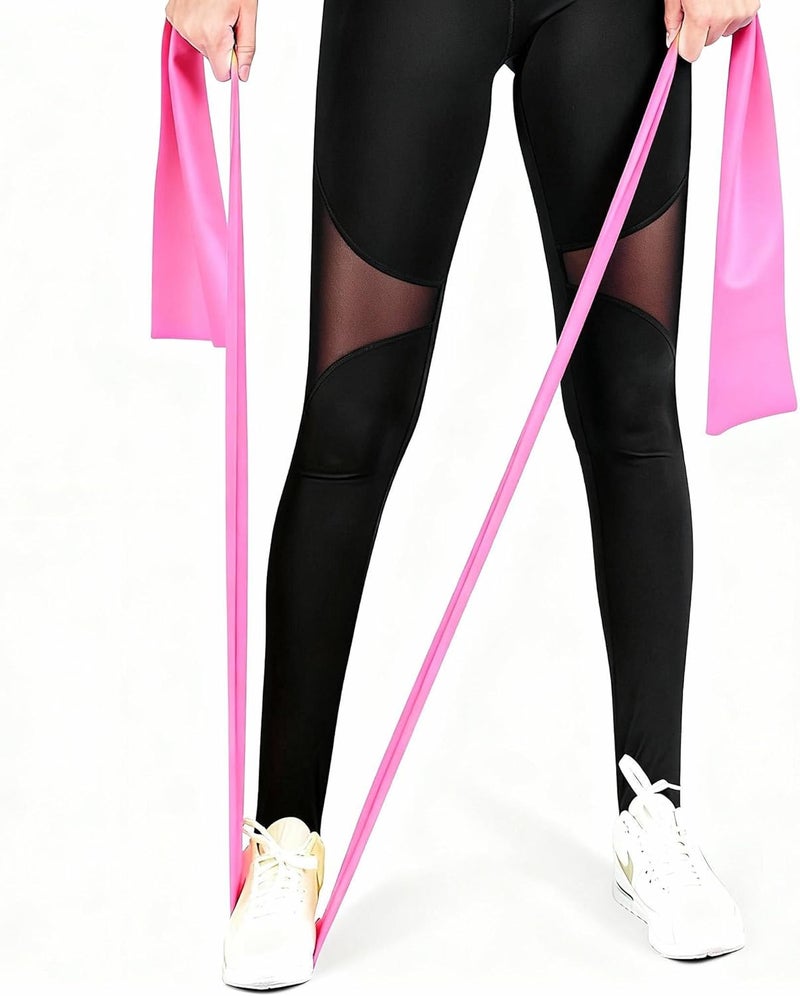 GoodTool Fitness Resistance Bands for Strength Training and Yoga - Pink - Image 3