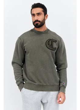 Champion Men Sportswear Fit Long Sleeves Outdoor Sweatshirt, Light Olive  - Image 1