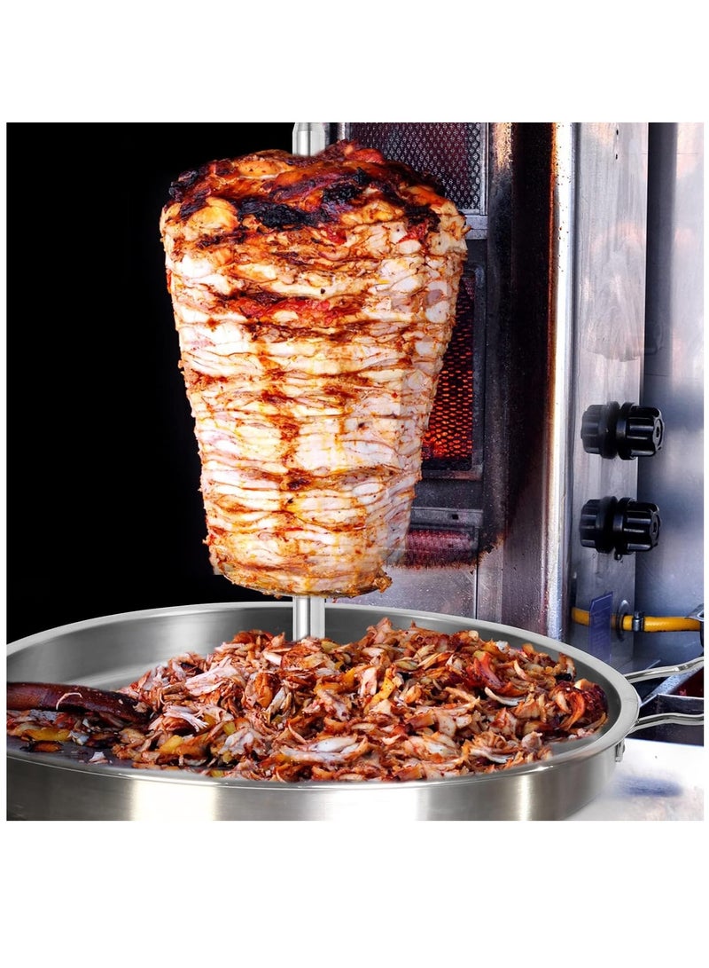 حامل شواية عمودي سميك من الفولاذ المقاوم للصدأ معزز للشواء، مثالي للتاكو، دجاجة كاملة، وأكثر - مثالي لعشاق الشواء! - Image 4