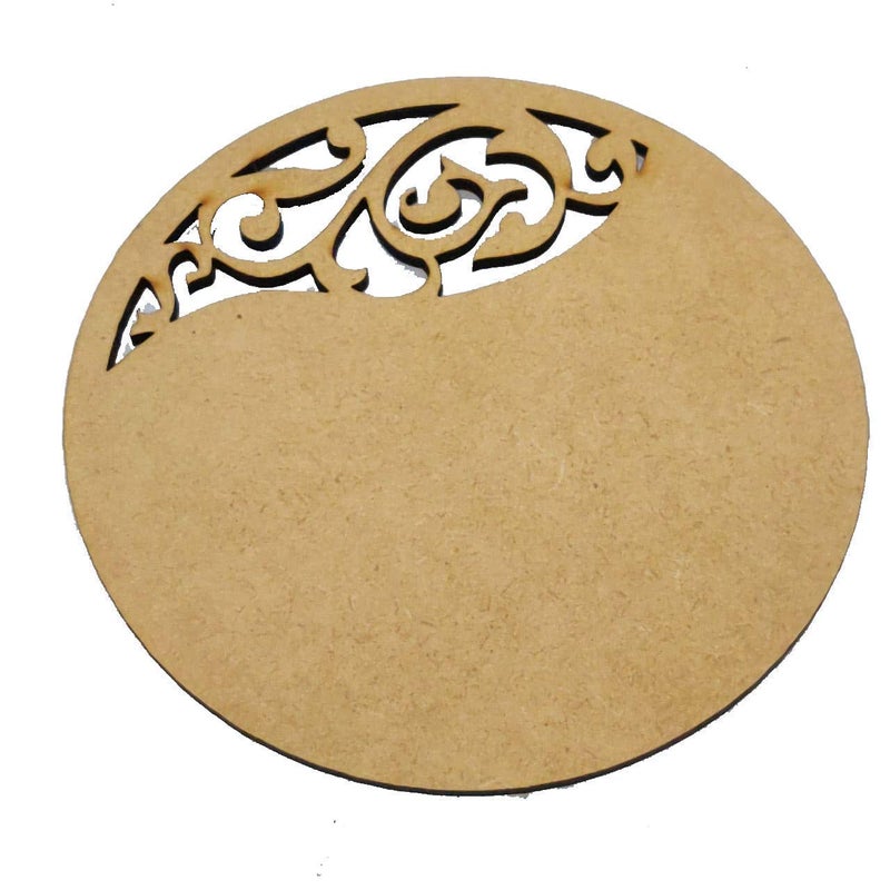 Excellentcrafts Round MDF Art Board for DIY Crafts (Size 4x4 Inches and Thickness 4mm)