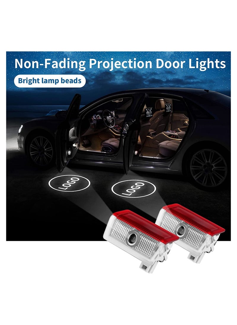SYOSI - 2PCS Car Door LED Logo Light Replacement for Benz, 3D Ghost Shadow Puddle Lights Never Fade 3D LED Car Light for A B C E M G GL GLA GLC GLE GLS Class 4dr W205 W213 W176 W166 (A/C/E/GLA/GLC/GLE/GLS) - Image 1