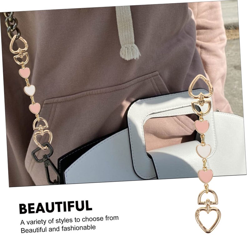 2 Pack Cherry Red Bag Extender Chain Strap Replacement For Purse Fashionable Accessory - Image 4
