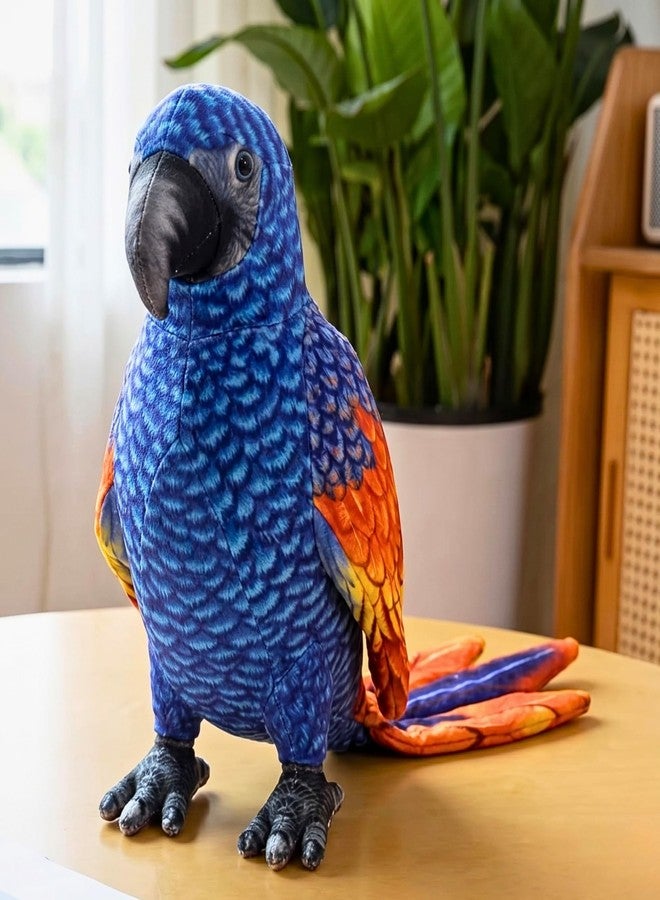 Tickles Cute Parrot Soft Stuffed Plush Bird Toy for Kids Boys & Girls Birthday Gifts (Size: 20 cm Color: Blue & Orange) - Image 1