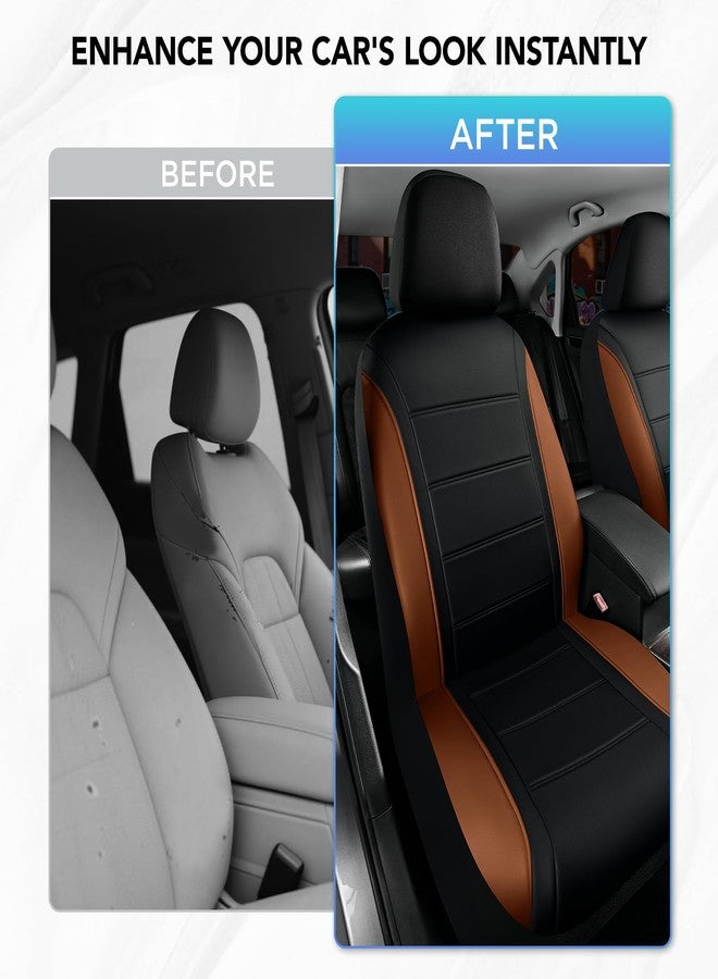 Road Comforts Leather Seat Covers, Breathable Car Seat Covers Front Seat for Men,Airbag Compatible, Automotive Seat Covers Set Universal Fit Most Cars,Vans,Truck,SUV - Image 3