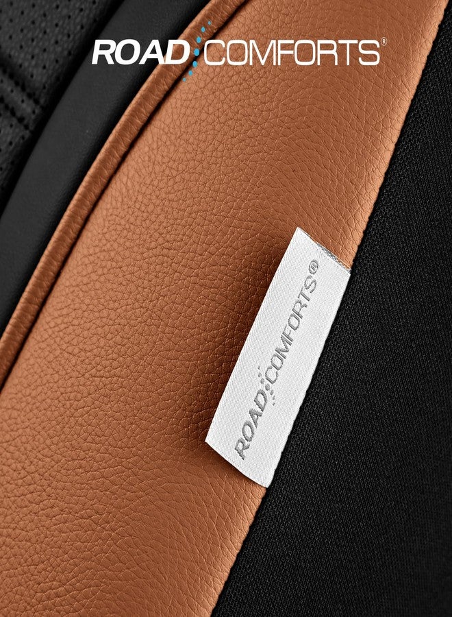 Road Comforts Leather Seat Covers, Breathable Car Seat Covers Front Seat for Men,Airbag Compatible, Automotive Seat Covers Set Universal Fit Most Cars,Vans,Truck,SUV - Image 5