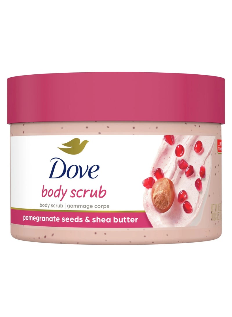 Dove Exfoliating body scrub polish with pomegranate seeds & shea butter 298 g - Image 1