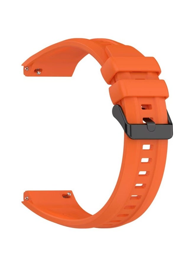 For Huawei GT5Pro Watch Band GT5Pro Watch Strap Liquid Silicone GT5 Pro 46mm Strap-Color:Orange