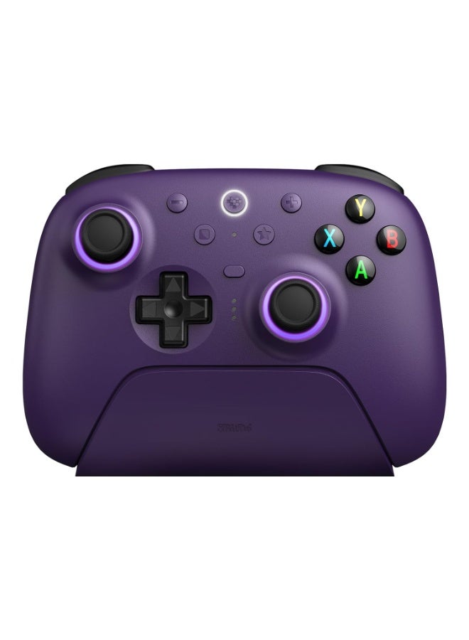 8Bitdo Ultimate 2 Wireless Controller for Windows PC, Apple, Steam & Android, Gaming Controller with TMR Joysticks, Hall/Tactile Triggers, Motion Control, RGB Fire Ring, 1000Hz Polling Rate - Purple - Image 1