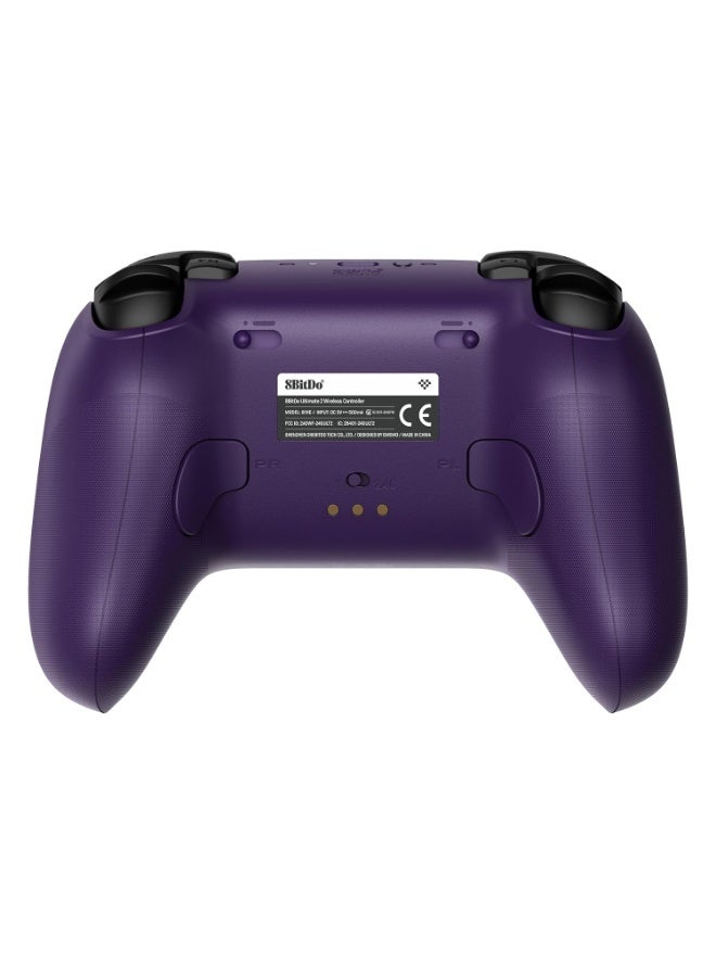8Bitdo Ultimate 2 Wireless Controller for Windows PC, Apple, Steam & Android, Gaming Controller with TMR Joysticks, Hall/Tactile Triggers, Motion Control, RGB Fire Ring, 1000Hz Polling Rate - Purple - Image 5