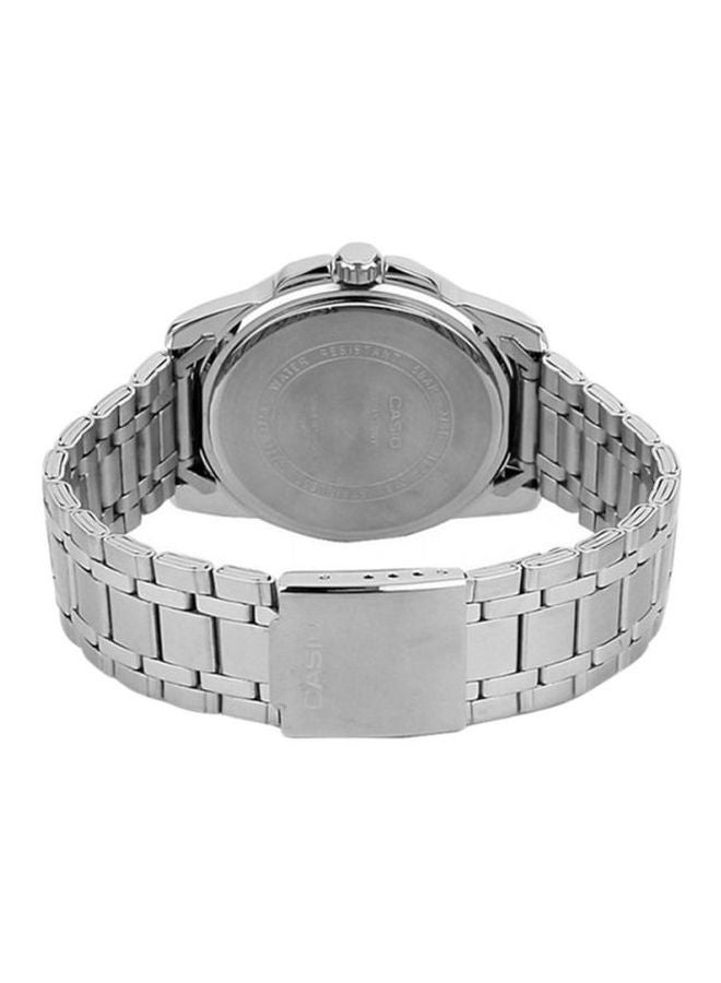 CASIO Men Stainless Steel Analog Wrist Watch MTP-1314D-1AVDF - 50 mm - Silver - Image 2