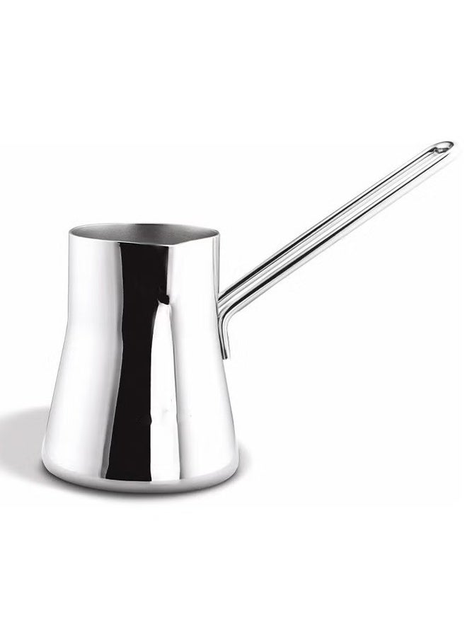 Stainless Steel Turkish Coffee Pot 250ml - Traditional for Authentic Turkish Coffee, Stovetop & Induction Safe, Small Coffee Maker with Ergonomic Handle - Ideal for Home, Café & Coffee Enthusiasts - Image 5