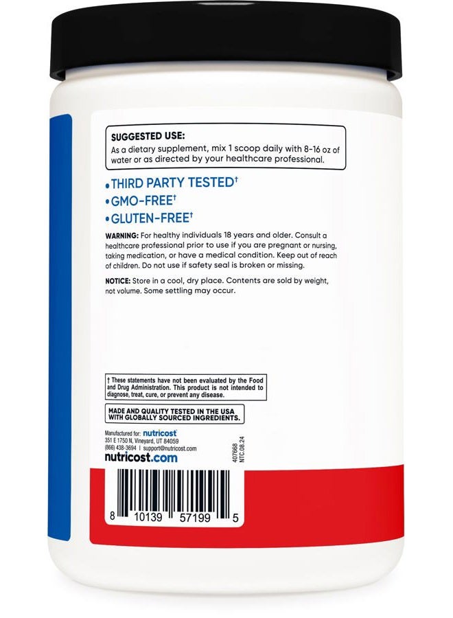 Nutricost BCAA + Hydration Powder (Fruit Punch) 30 Servings - Branched Chain Amino Acids with Hydration Complex - Gluten-Free, Non-GMO - Image 4