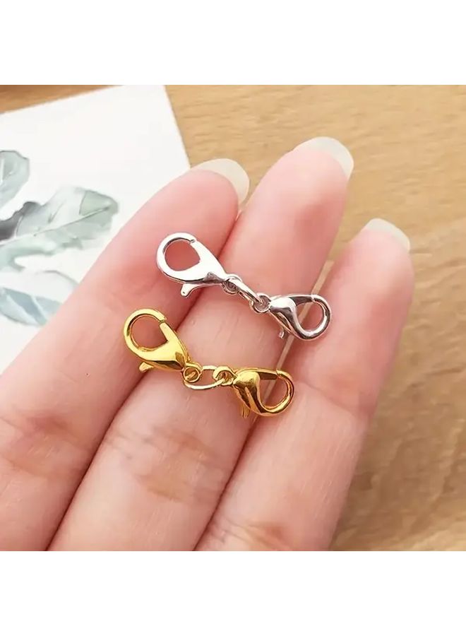 10pcs Golden Lobster Clasp Necklace Bracelet Connector Ring DIY Jewelry Accessories - Image 3
