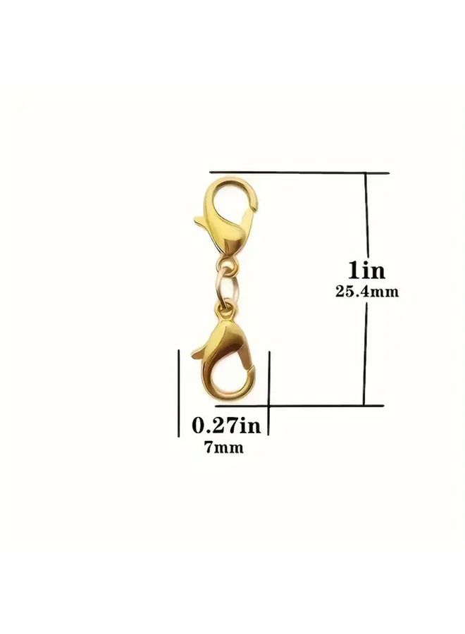 10pcs Golden Lobster Clasp Necklace Bracelet Connector Ring DIY Jewelry Accessories - Image 4