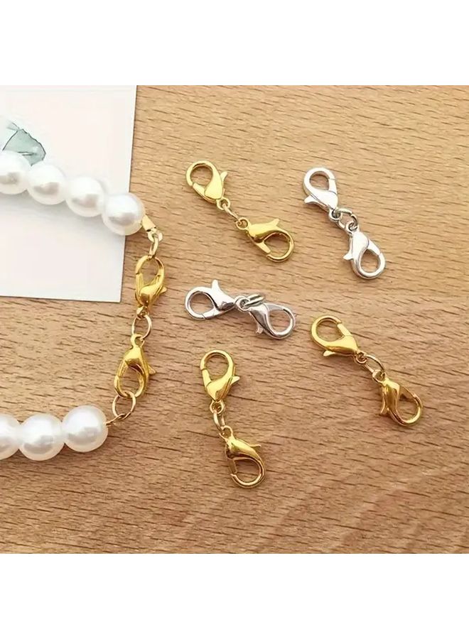 10pcs Golden Lobster Clasp Necklace Bracelet Connector Ring DIY Jewelry Accessories - Image 1