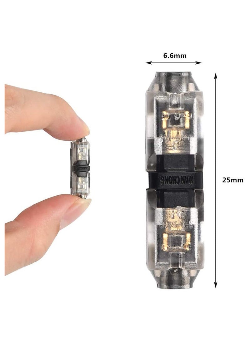 Generic - Connectors, H Tap, Low Voltage Electrical Quick Splice, Wire Connectors, Solderless Without Stripping, Suitable for 20-22 AWG Electrical Wire Connection (12Pcs) - Image 1