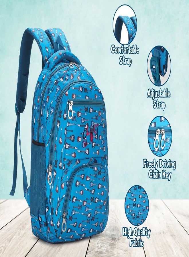 CLUCI Backpack Large Capacity Lightweight Multifunction Commercial, Travel Fashion, Kids, Children Rucksack for Boys and Girls (Guitar) - Image 3
