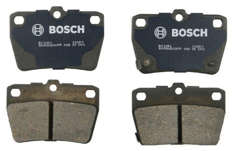 BOSCH BC1051 QuietCast Premium Ceramic Disc Brake Pad Set - Compatible With Select Toyota RAV4; REAR - Image 1