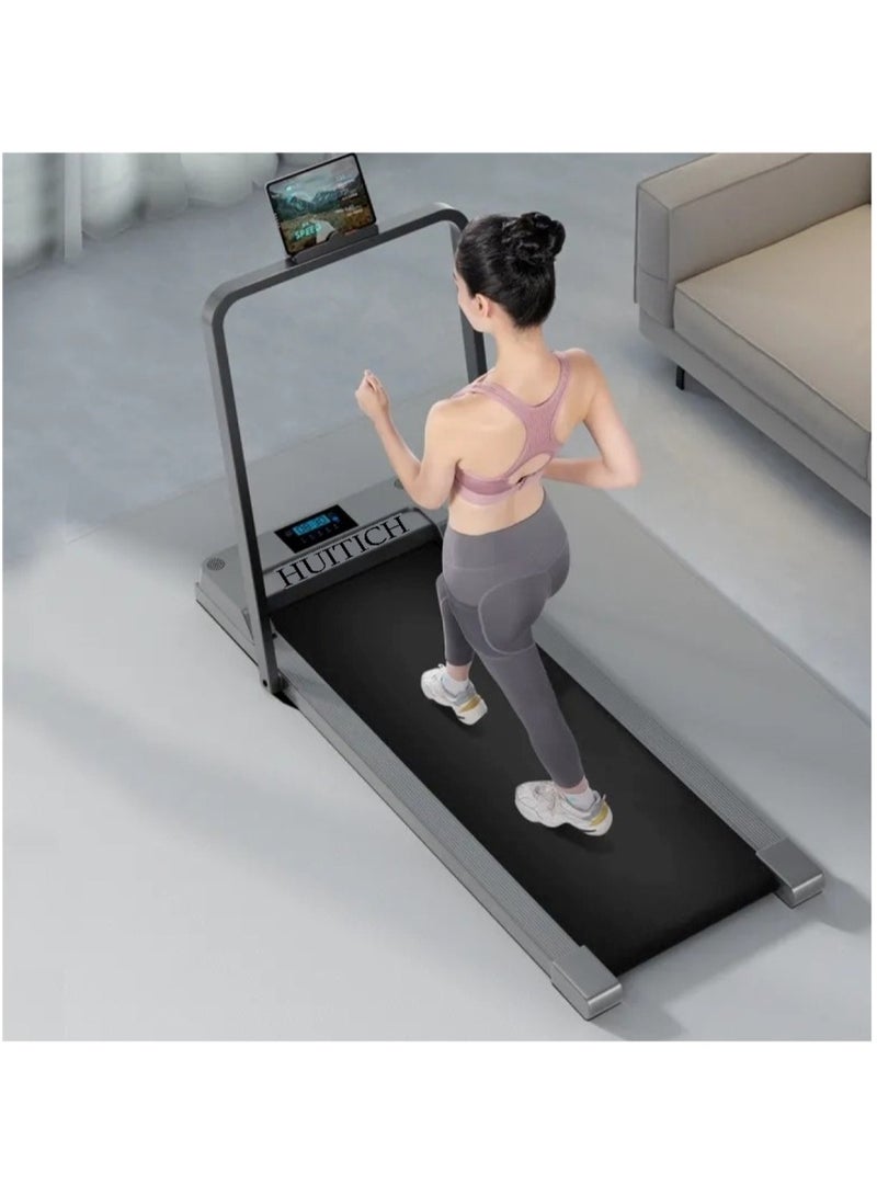 Huitich Foldable 2.5 HP Under-Desk Treadmill with Mobile/iPad Holder - Supports up to 220 lbs  - Image 1