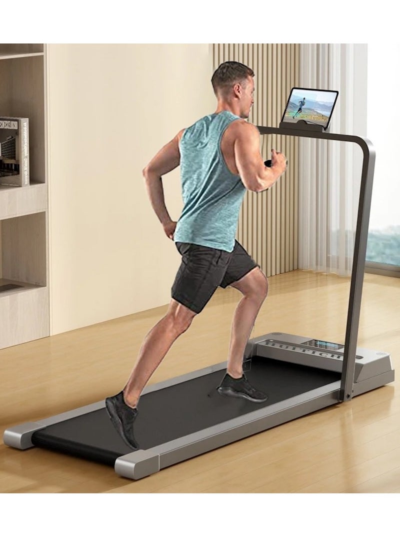 Huitich Foldable 2.5 HP Under-Desk Treadmill with Mobile/iPad Holder - Supports up to 220 lbs  - Image 2