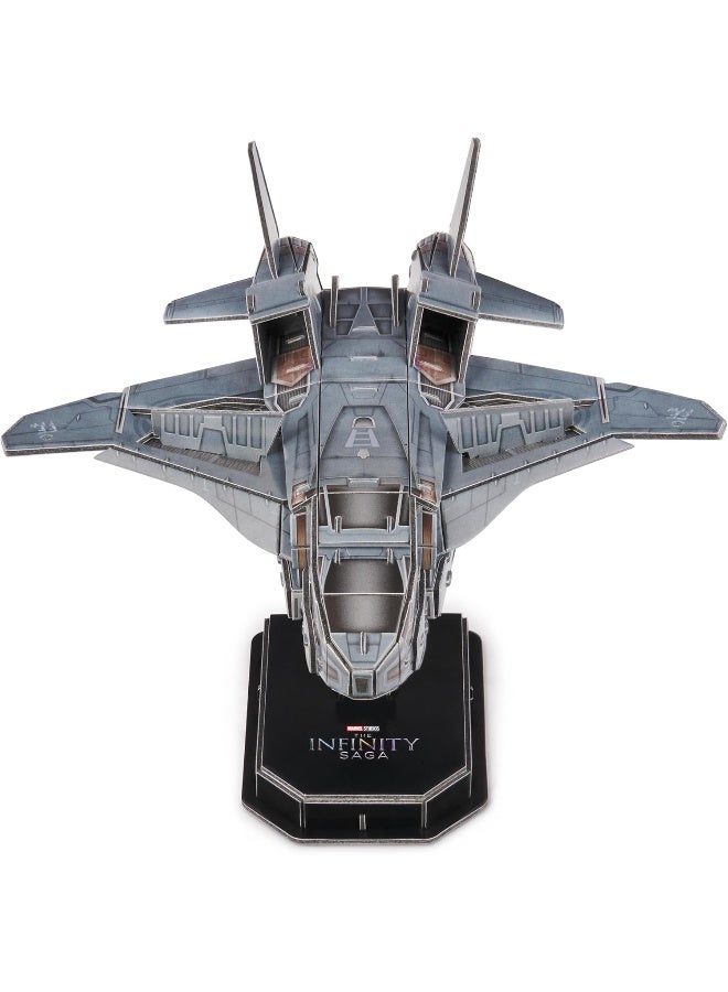 MARVEL 4D Build - Marvel 3D Puzzle - Avengers Model 68 Pieces - Mini Ship Quinjet Inspired by the Saga Puzzle Adult Building Game to Collect - Model for Building - Game for Children from 12 Years - Image 3