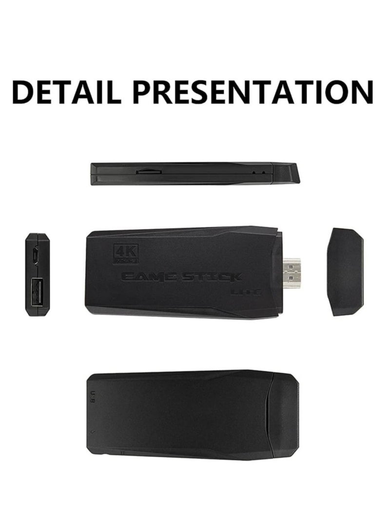 ELTRAZONE Integrated retro 4K game console with dual 2.4G wireless controllers, plug-and-play video game stick, built-in 3,500 games, 9 classic emulators, high-definition HDMI output for TV - Image 5