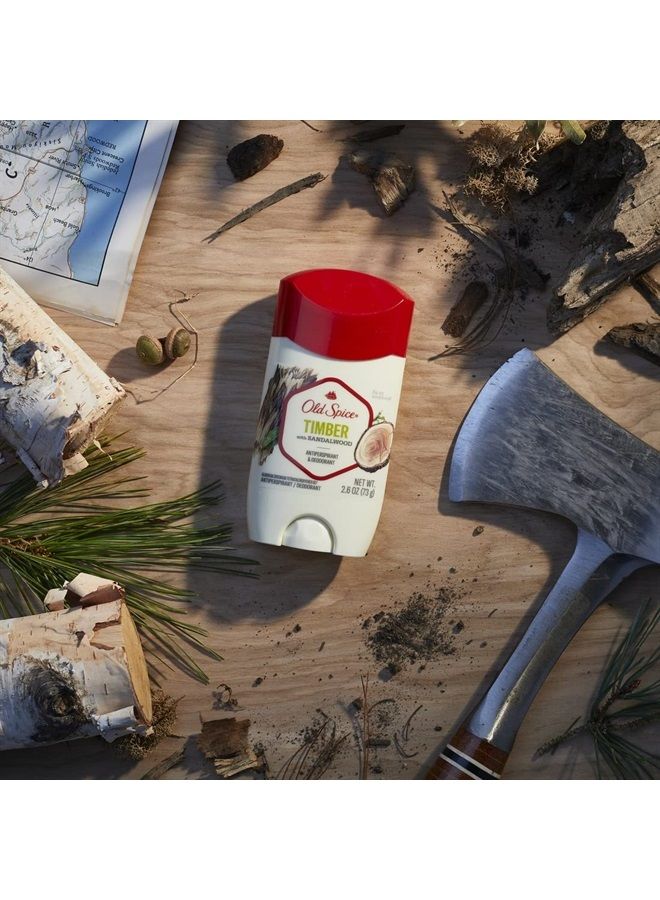 Old Spice مجموعة فريشر مزيل العرق ومضاد التعرق تيمبر - 2.6 أونصة، عبوة من 2 - Image 3