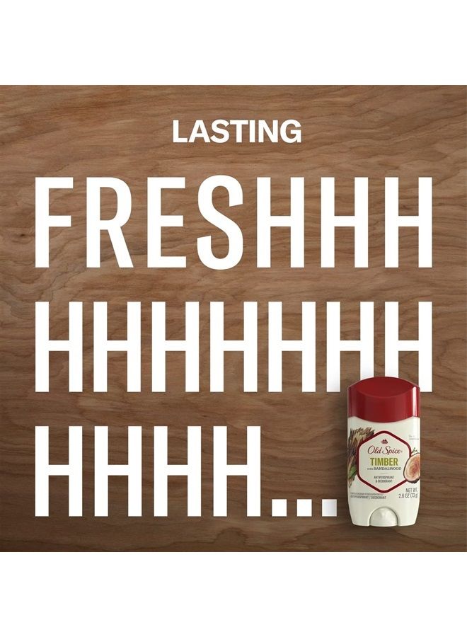 Old Spice مجموعة فريشر مزيل العرق ومضاد التعرق تيمبر - 2.6 أونصة، عبوة من 2 - Image 4