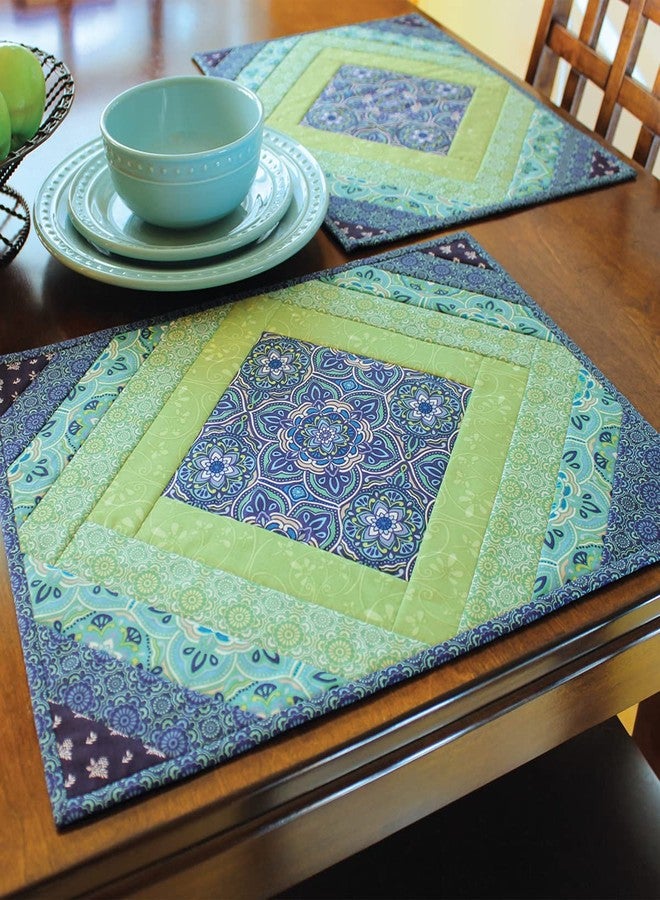 June Tailor Quilt As You Go Placemats Patterns Casablanca, Natural, 6 Pcs - Image 3