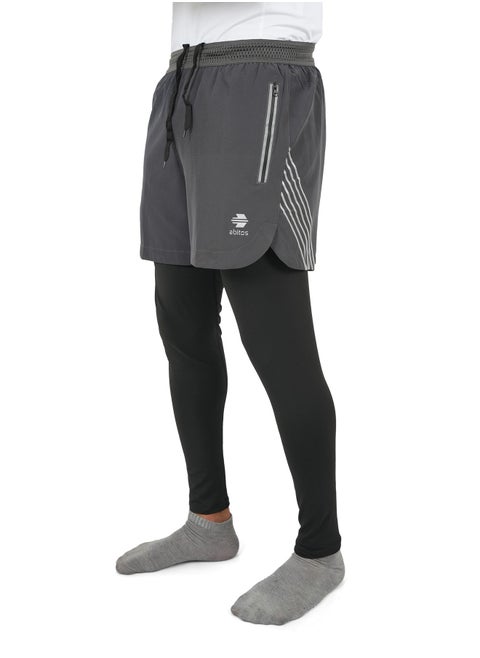 2-in-1 Running Pants for Men – Compression Tights and Athletic Shorts with Pockets for Gym and Workouts